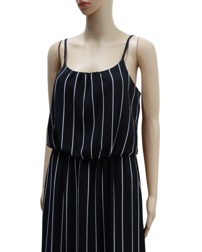 Robe longue à rayures noire et blanche - Only - S