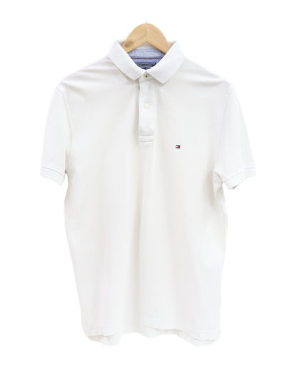 Polo blanc à manches courtes - Tommy Hifliger - M