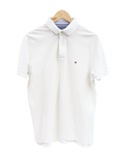 Polo blanc à manches courtes - Tommy Hifliger - M