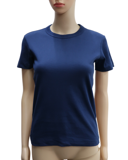 T-shirt à manches courtes bleu marine col rond - Uniqlo - S