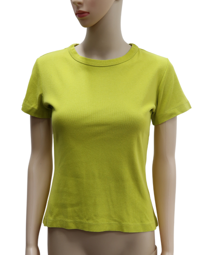 T-shirt jaune moutarde - Hema - S