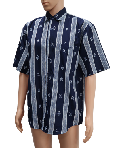 Chemise à manches courtes à motifs - G full gold - M