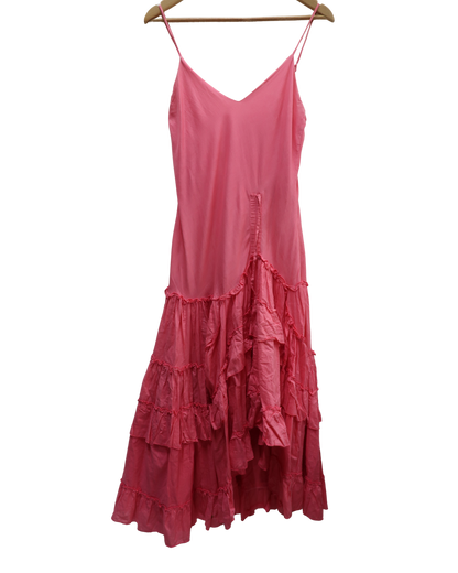 Robe rose à volants - Gasa - M