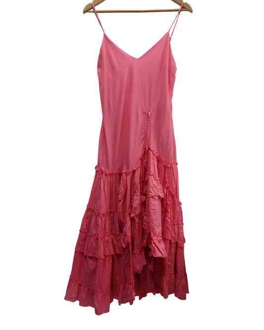 Robe rose à volants - Gasa - M