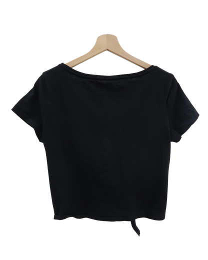 Haut noir à noeud - H&M - S
