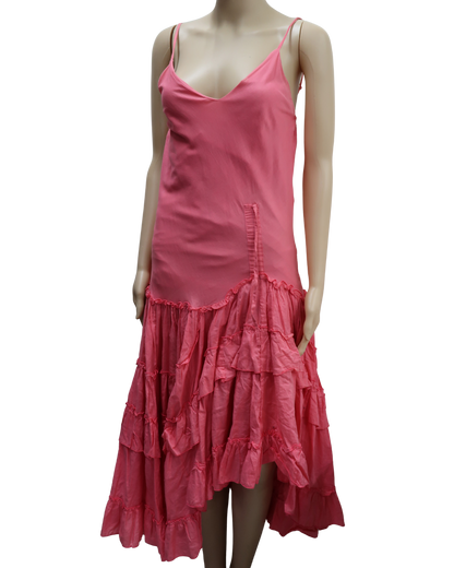 Robe rose à volants - Gasa - M