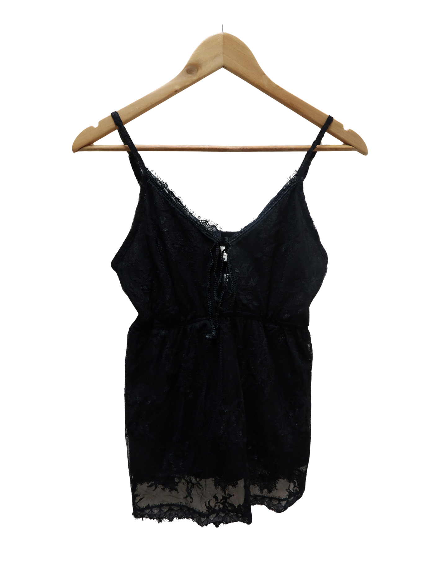 Débardeur noir en dentelle - Essentiel - M
