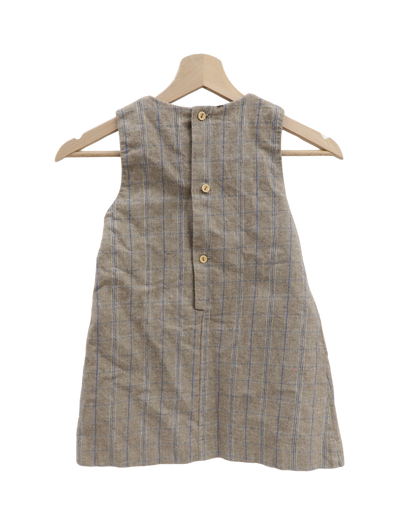Robe beige à carreaux - Neck & Neck - 4 ans