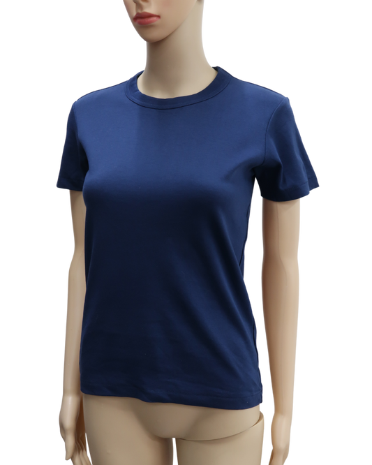 T-shirt à manches courtes bleu marine col rond - Uniqlo - S