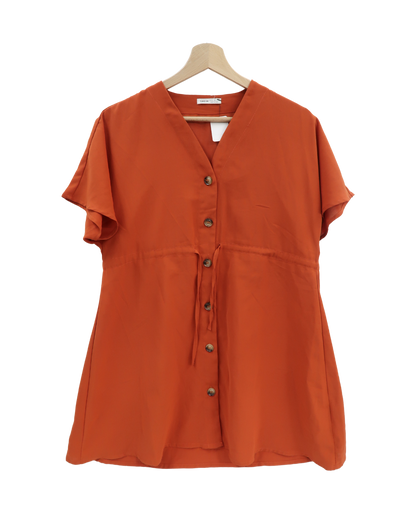 Robe orange ocre - Shein - 11/12 ans