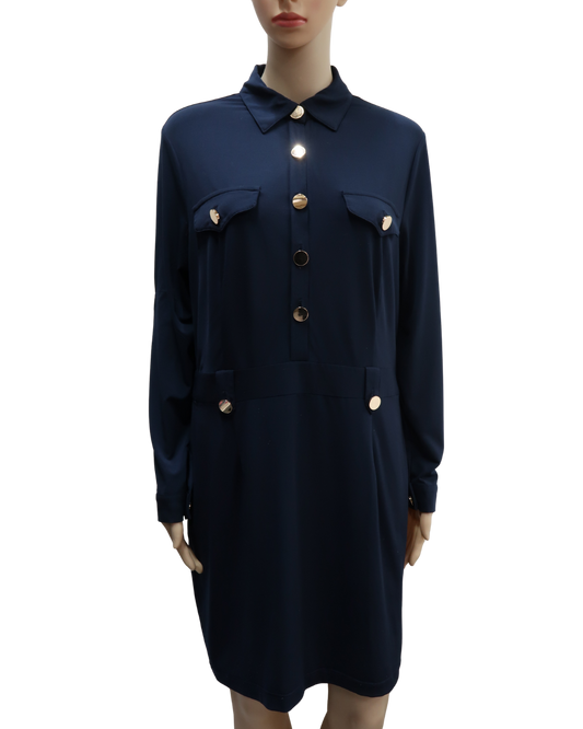Robe chemise bleue - K design - L