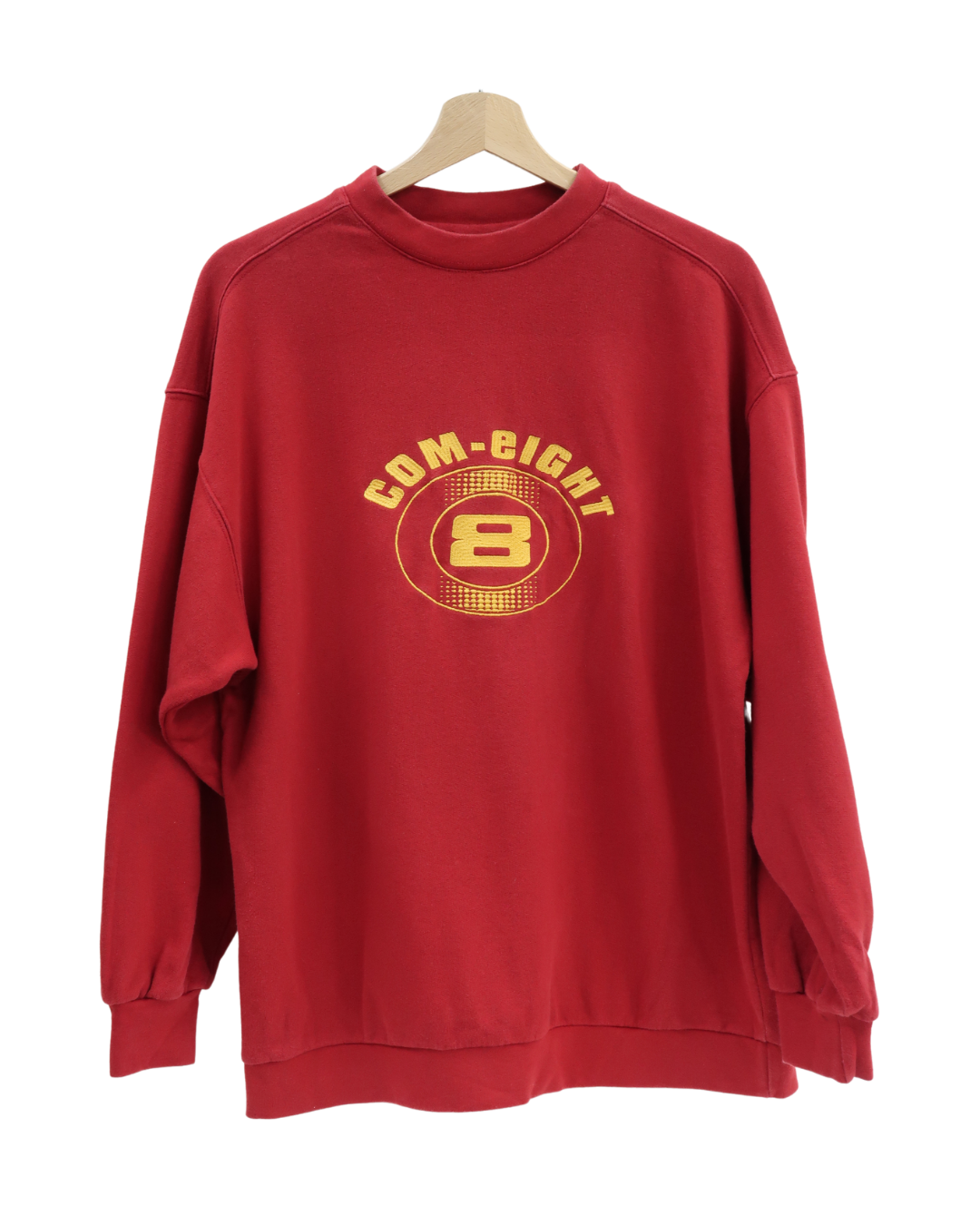 Pull rouge à flocage - Com8 - M