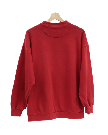 Pull rouge à flocage - Com8 - M
