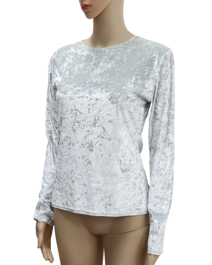 Haut en velour gris - Fashion studio - M