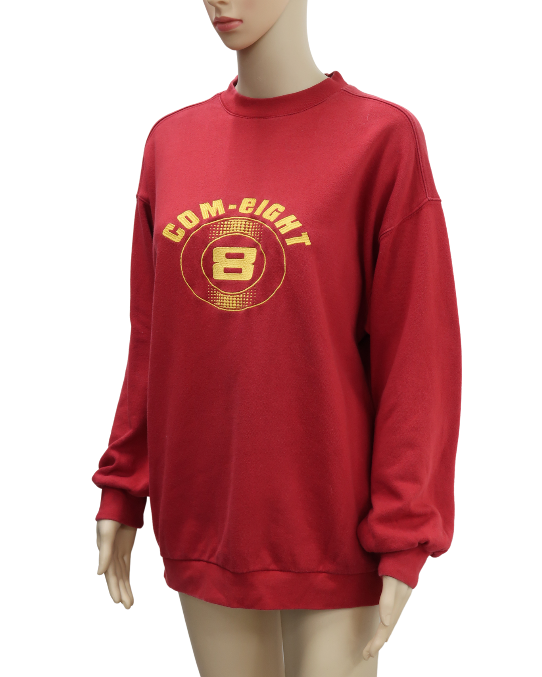 Pull rouge à flocage - Com8 - M