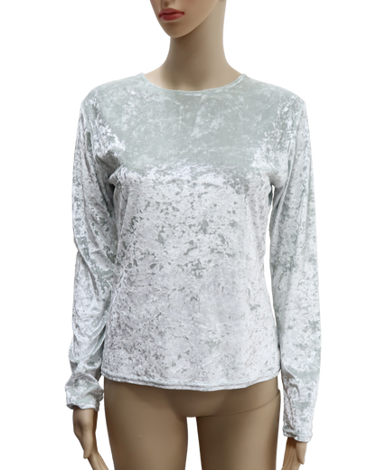 Haut en velour gris - Fashion studio - M