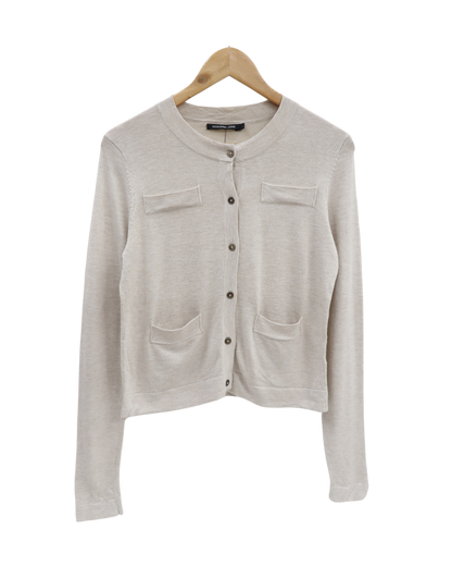 Haut beige à manches longues - Monoprix - S