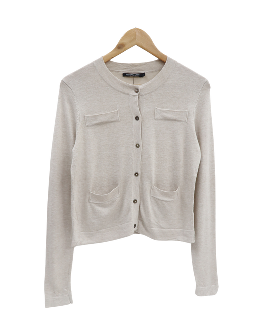 Haut beige à manches longues - Monoprix - S