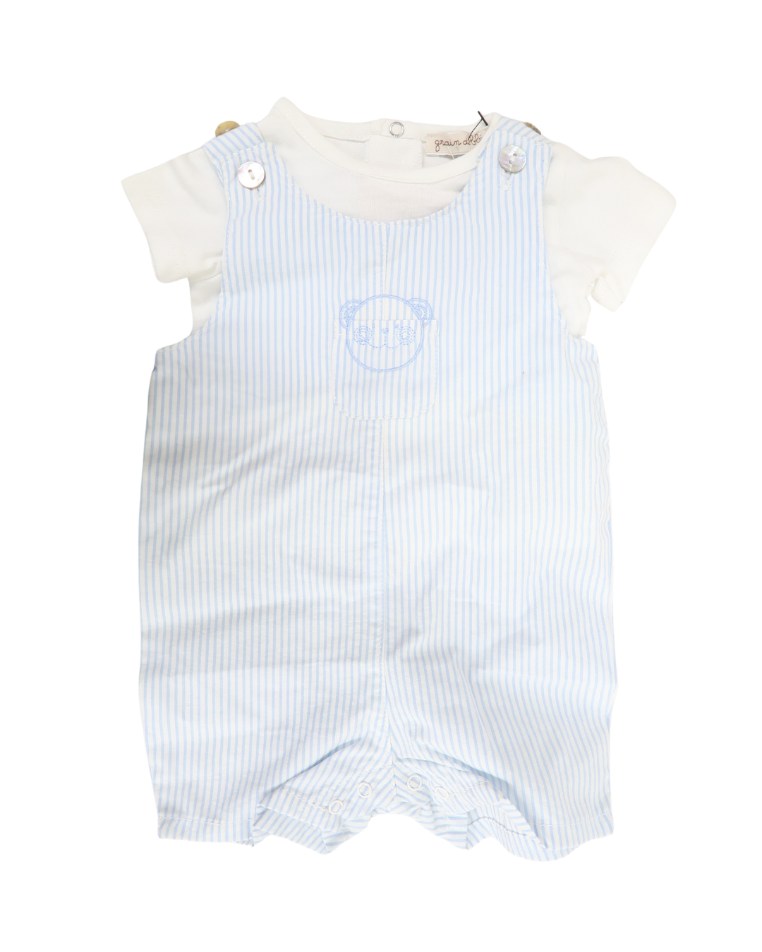 Body salopette - Grain de blé - 1-9 mois