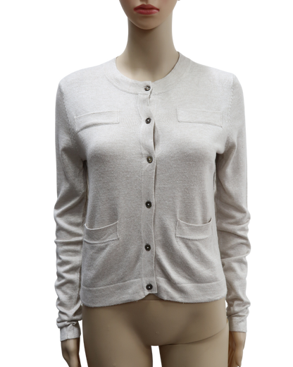 Haut beige à manches longues - Monoprix - S