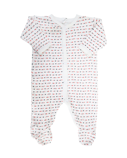 Body blanc à motif - Zeeman - 1 mois