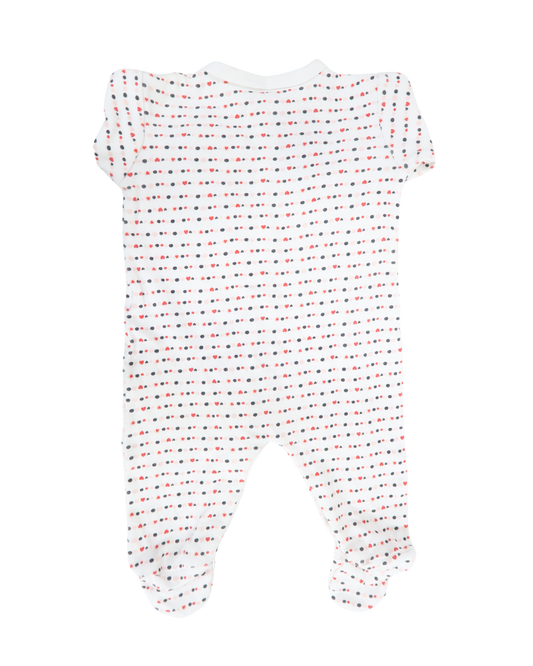 Body blanc à motif - Zeeman - 1 mois