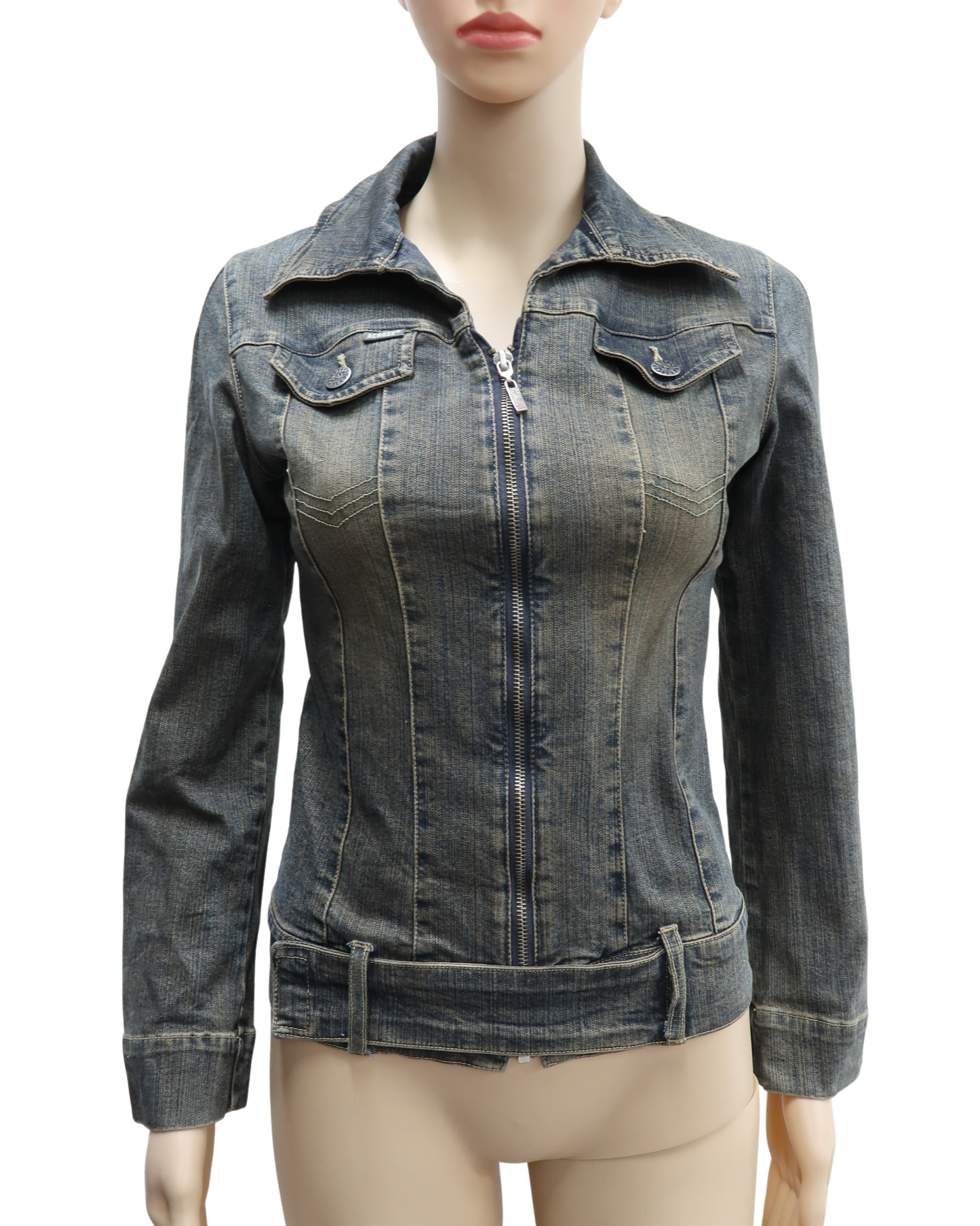 Veste en jean vintage délavé - Across - XS