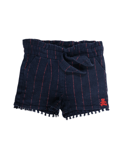 Short bleu marine à rayures - Lulu Castagnette - 2 ans