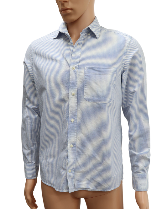 Chemise rayée bleue & blanche - Zara - S