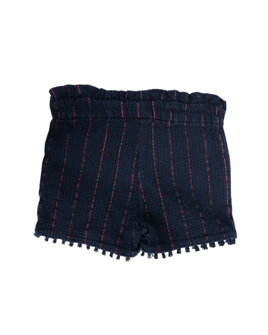Short bleu marine à rayures - Lulu Castagnette - 2 ans