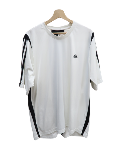 T-shirt blanc et noir - Adidas - XL