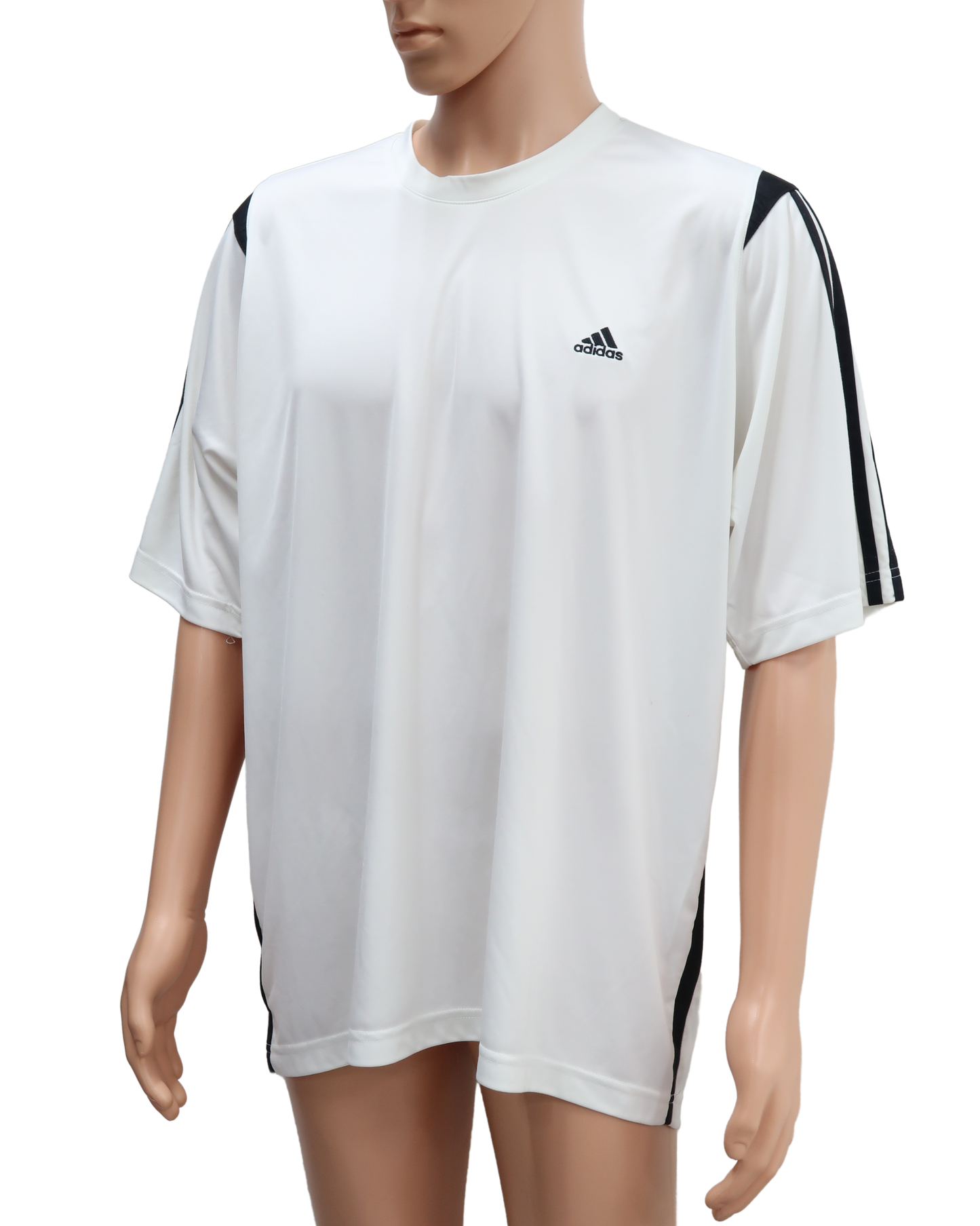 T-shirt blanc et noir - Adidas - XL