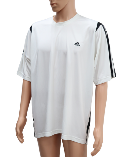 T-shirt blanc et noir - Adidas - XL