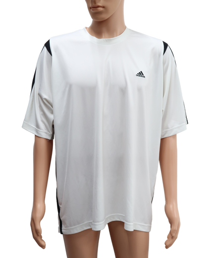 T-shirt blanc et noir - Adidas - XL