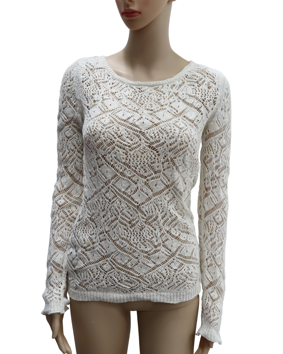 Haut résille blanc cassé - Promod - S