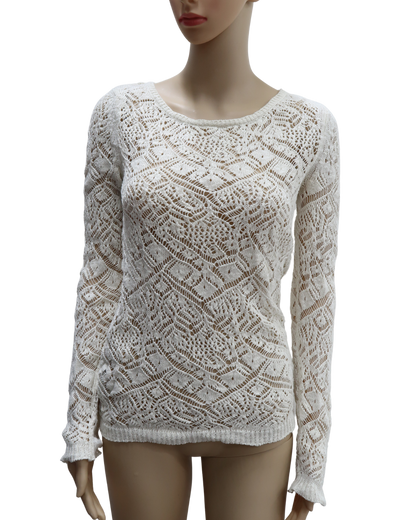 Haut résille blanc cassé - Promod - S