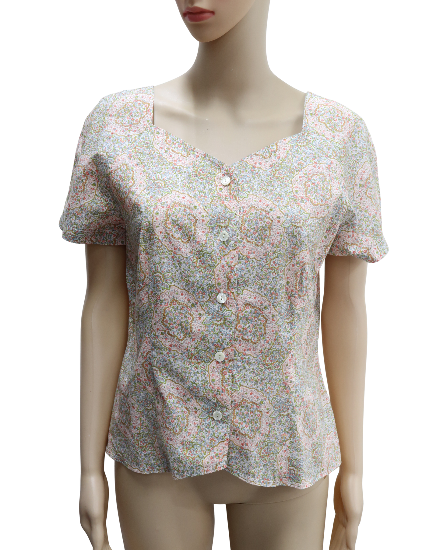 Chemise à fleurs vintage - M