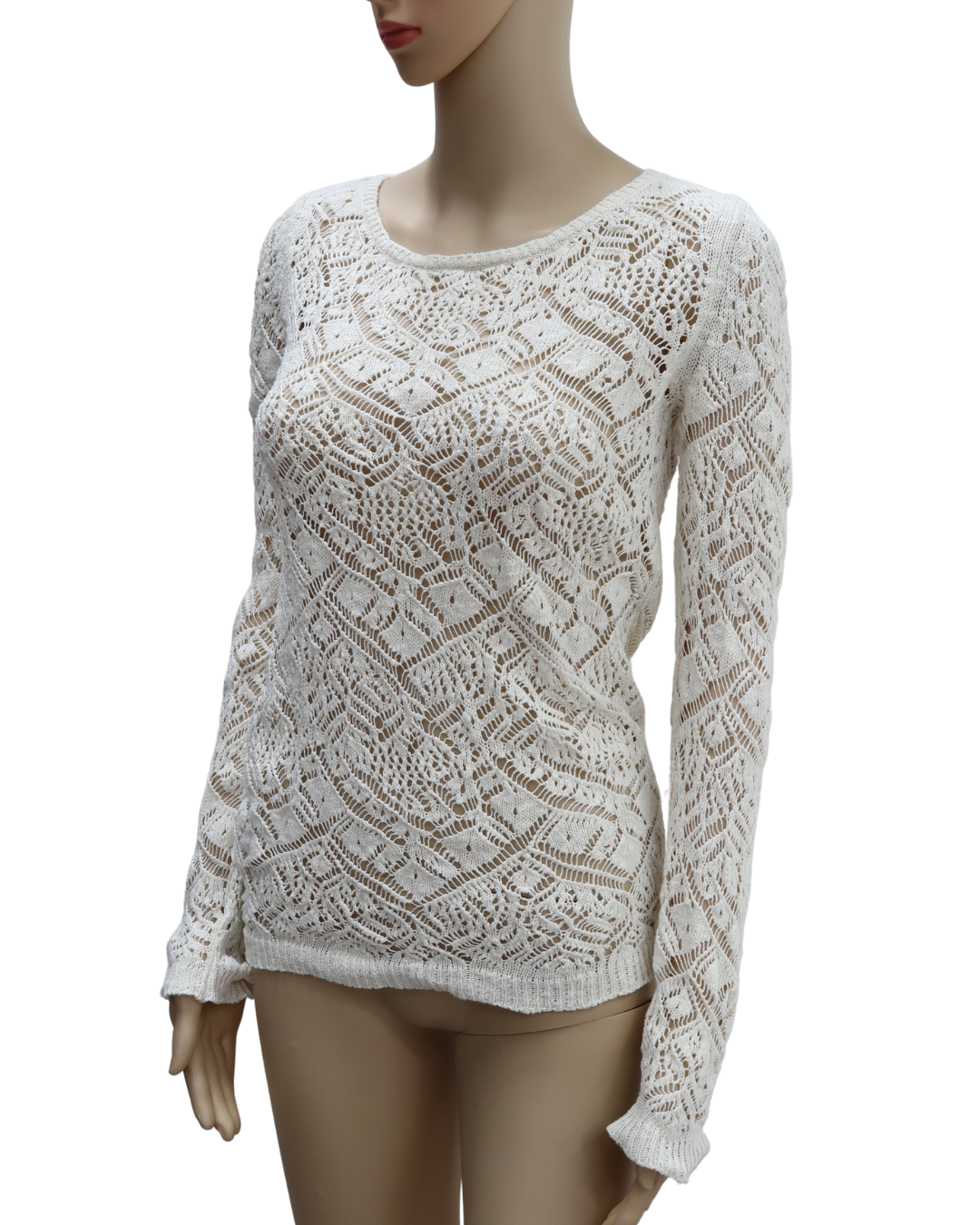 Haut résille blanc cassé - Promod - S