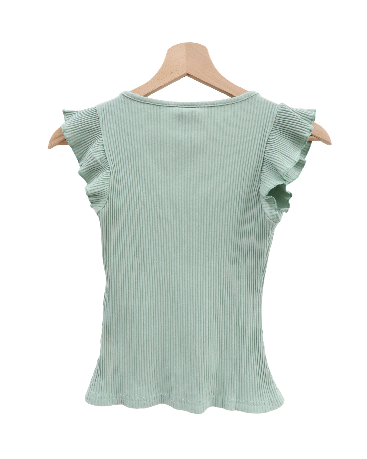 Haut vert menthe à volants - Shein - XS