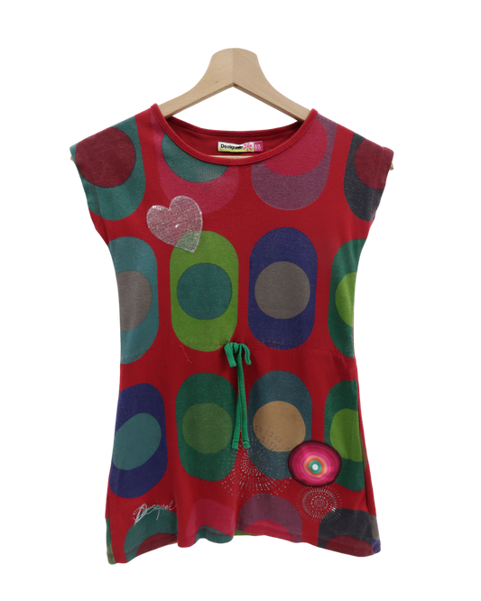 T-shirt rouge à motifs Y2K - Desigual - XS
