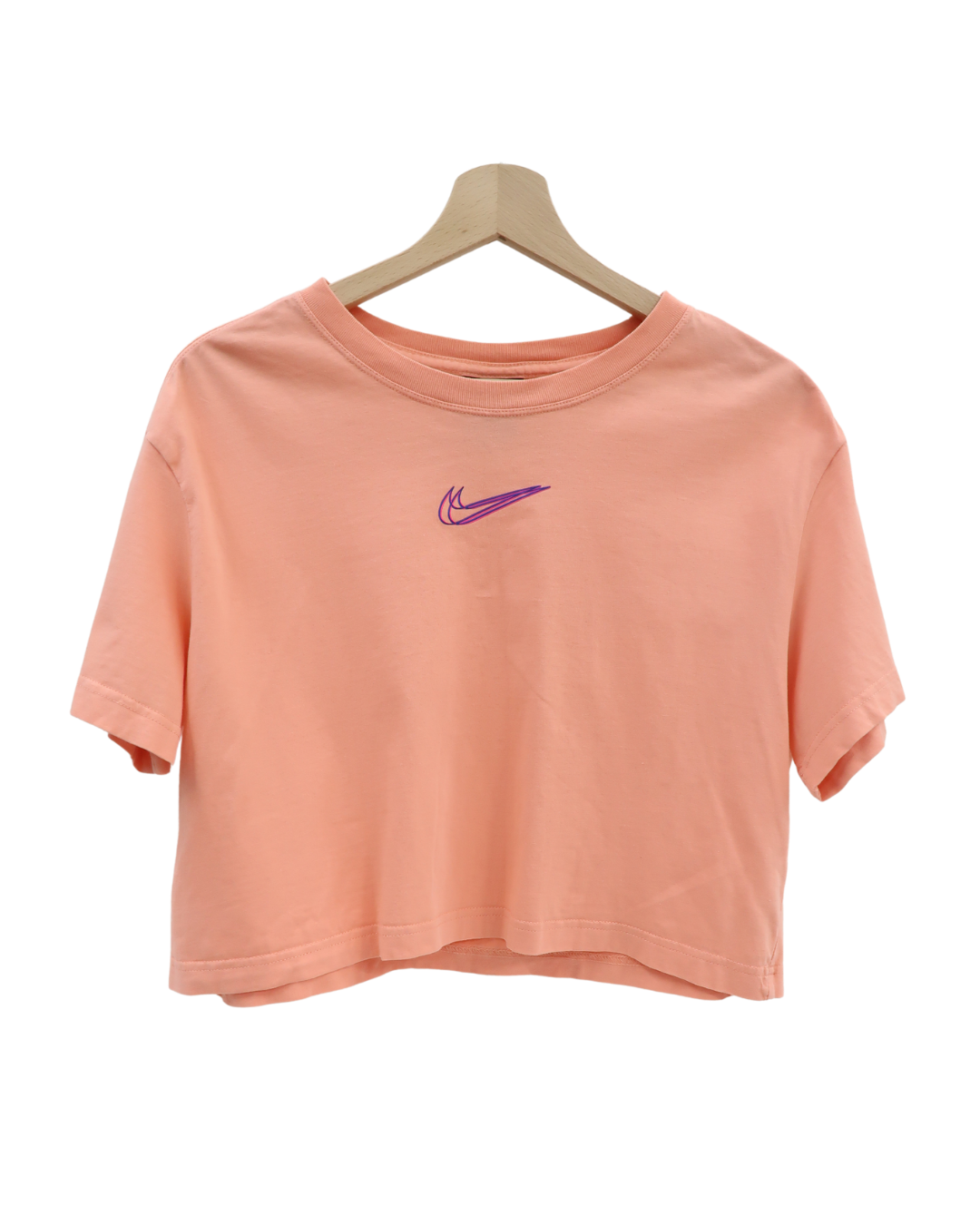 T-shirt crop top rose corail pastel - Nike - M