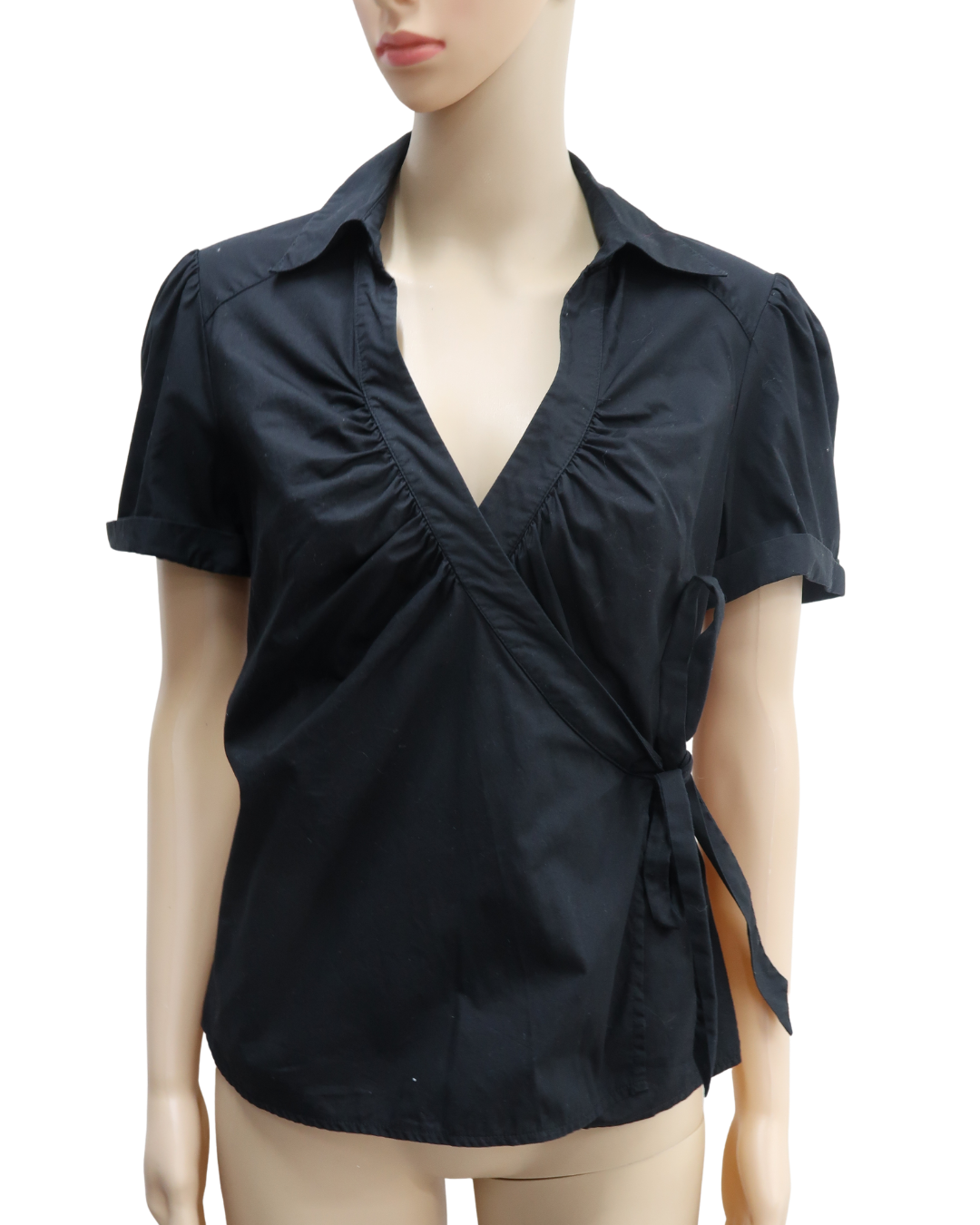 Chemisier noir style kimono - H&M - L