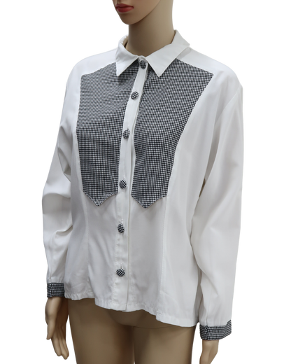 Chemisier vintage blanc - S