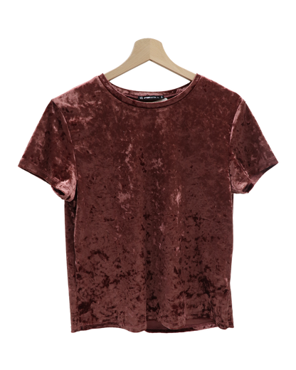 T-shirt en velour rose - FB sister - M/L