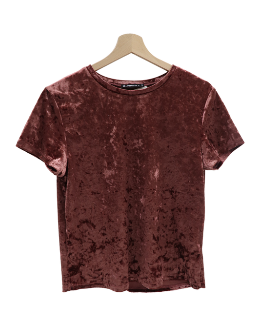 T-shirt en velour rose - FB sister - M/L
