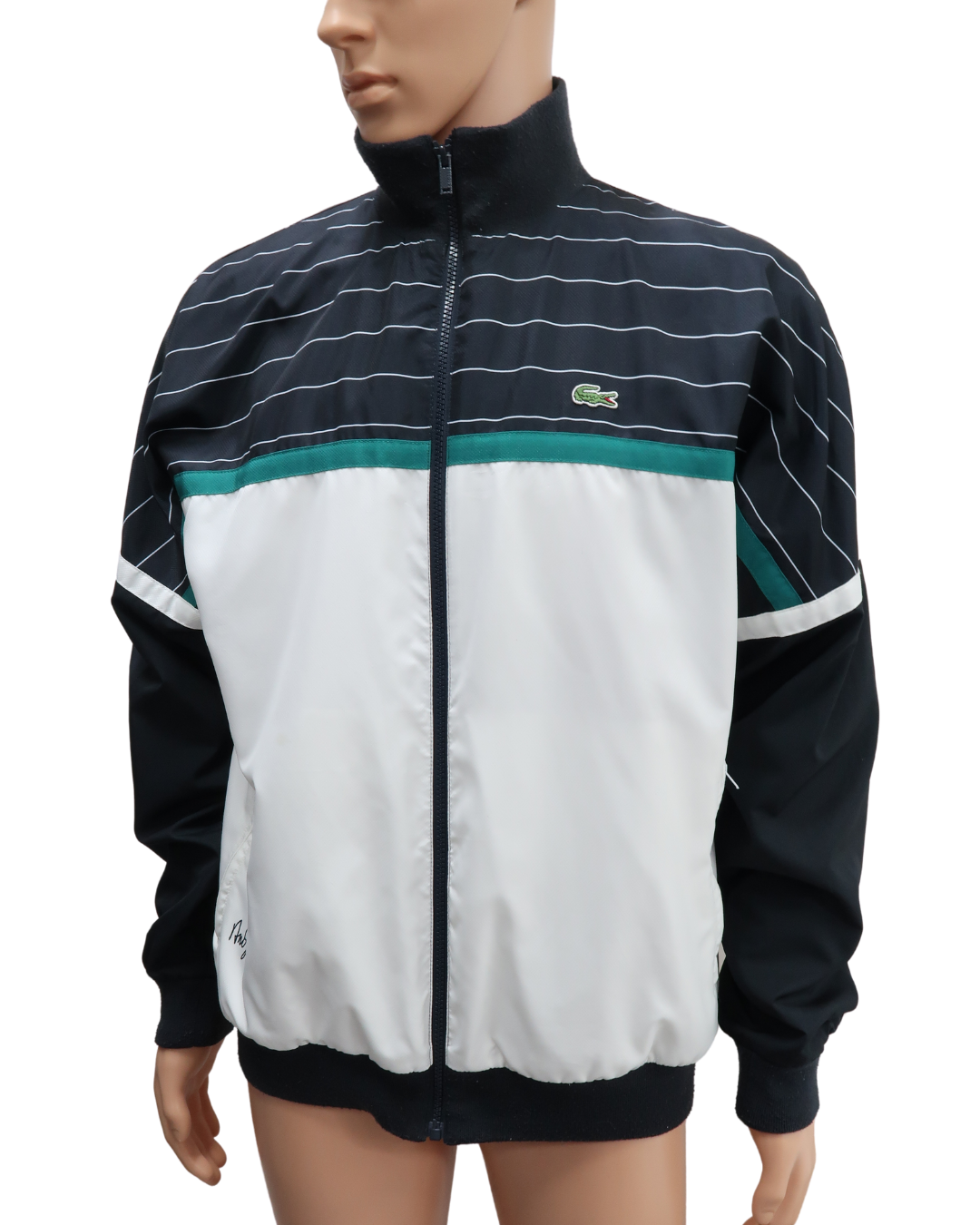 Veste noire, verte et blanche - Lacoste - S