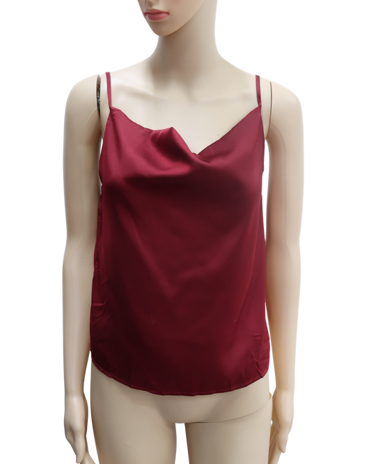 Haut sans manches bordeaux - Shein - S