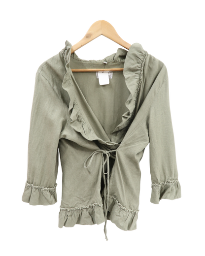 Haut cache-coeur khaki - Yana - XL