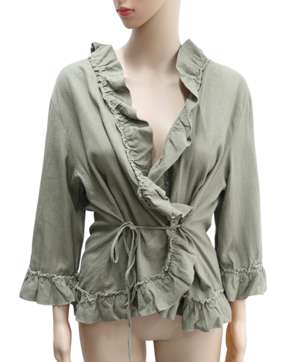 Haut cache-coeur khaki - Yana - XL