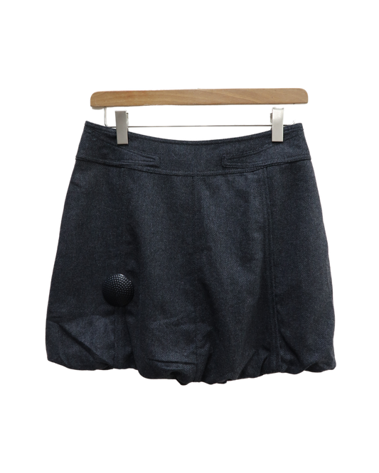 Jupe grise bouffante à poches - Promod - L